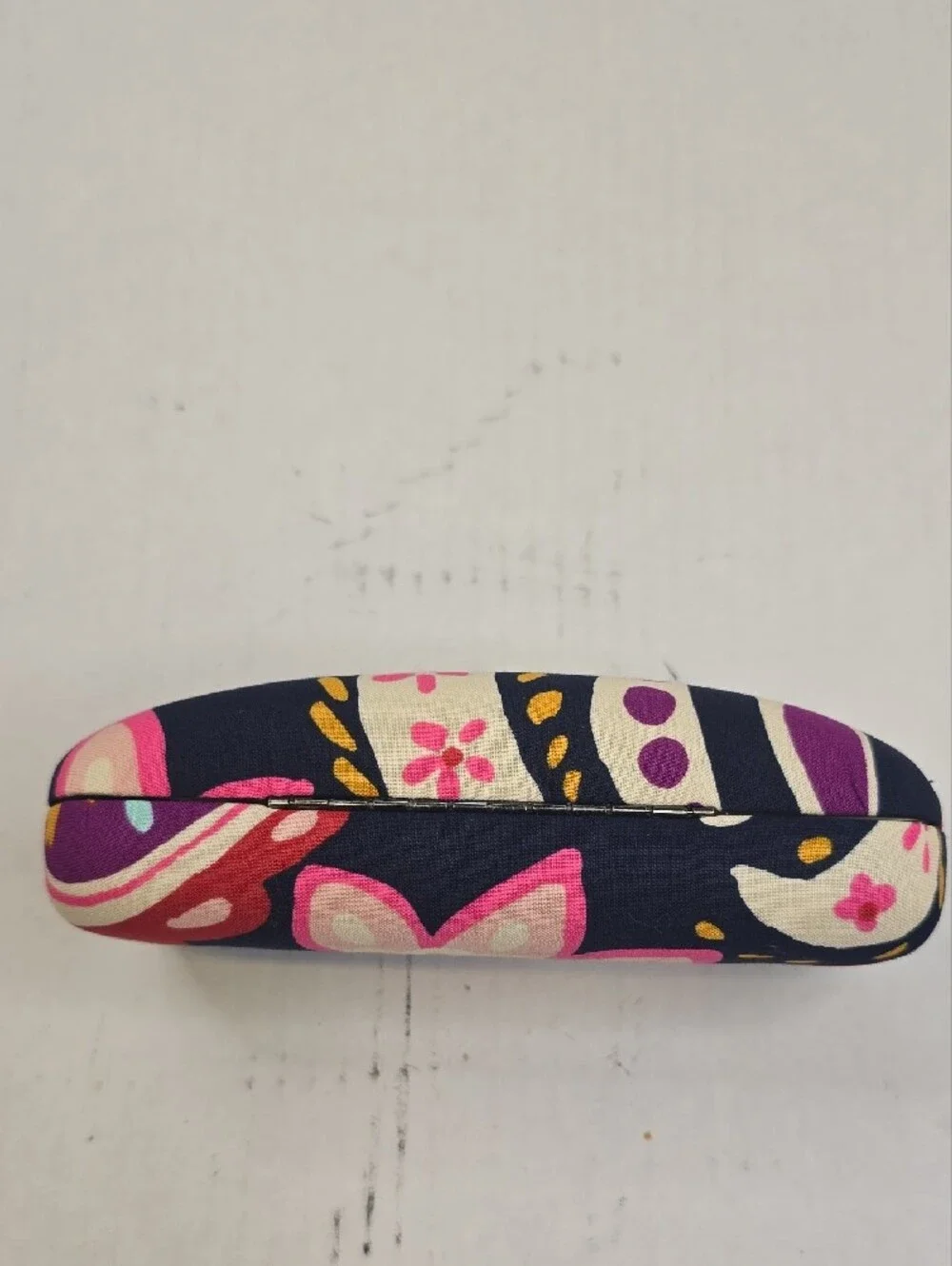 Vera Bradley Navy Floral Hard Eyewear Case